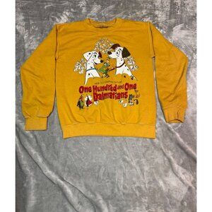 Disney womens Sweatshirt SMALL One Hundred And One Dalmatians Crewneck